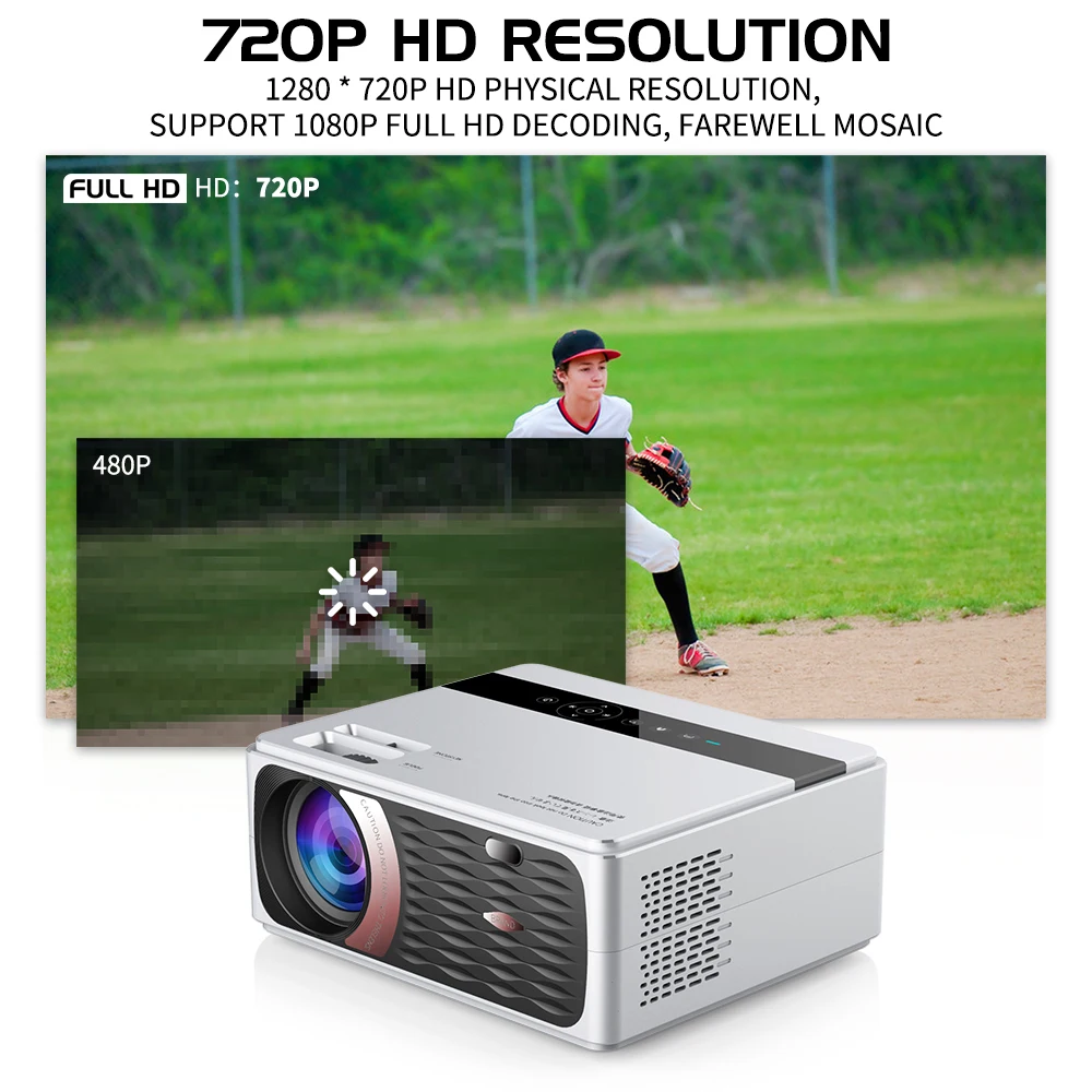 Most Buy 9UN78 UNIC CP600 1280x720P LED 8000 Lumens projecteur 1080P Full HD HDMI WIFI Bluetooth LCD Home cinéma cinéma projecteur Android Proyector