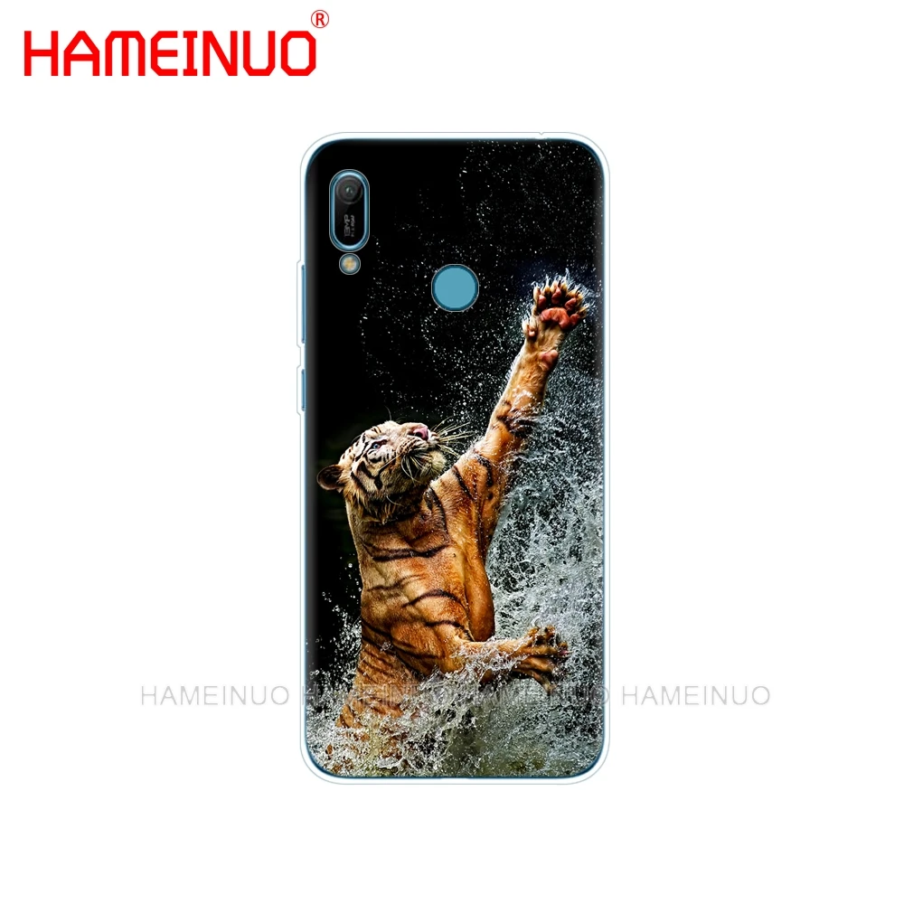 Силиконовый чехол для huawei Y5 Y6 Y7 Y9 PRO PRIME honor 8s 8a 20 LITE PRO 10i vision 20 V20 Lion tiger Fashion Lovely Animal
