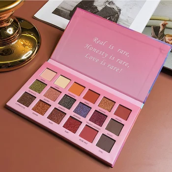 

18 Colors Glitter Eye Shadow Palette Long-lasting Eyeshadow Rainbow Matte Pearlescent Pigment Shimmer Waterproof Eyes Makeup