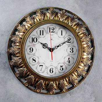

Wall clock, series: Interior, "Mushota", gold, 51 cm 4551259