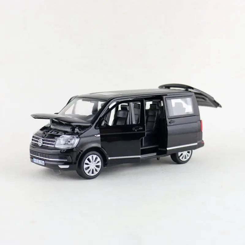 1:32 Масштаб/литая под давлением металлическая игрушка/Volkswagen T6 Multivan MPV фургон автомобиль/звук и светильник/оттягивание развивающие/подарок для ребенка/Коллекция