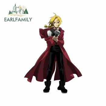 

EARLFAMILY 13cm x 9.5cm for Elric Nickname Full Metal Alchemist Funny JDM Car Stickers DIY Graffiti Sticker Waterproof Decal