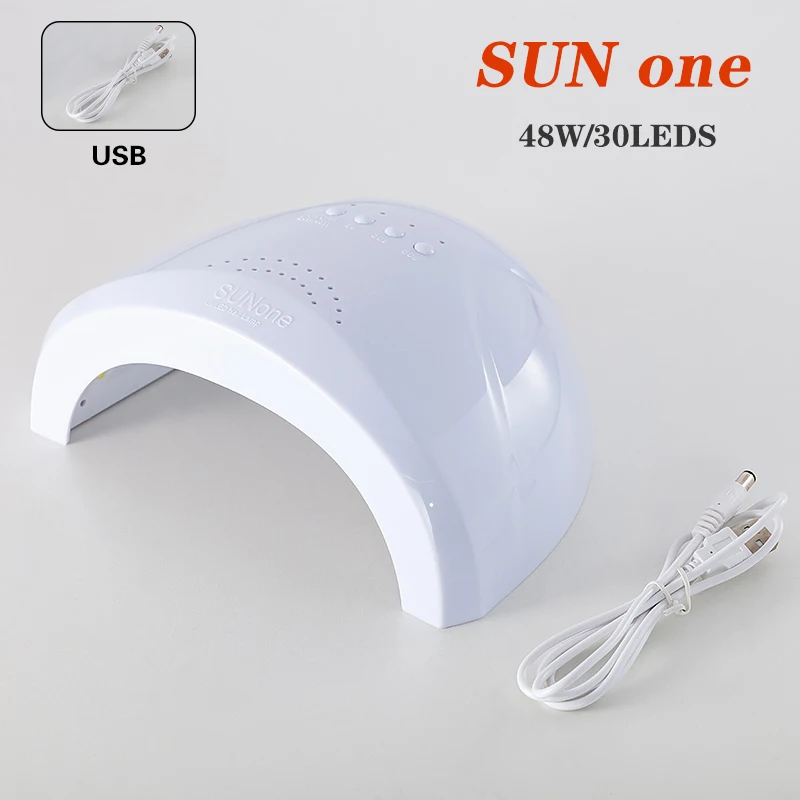 48w UV Lamp Nail Dryer For All Types Gel 30 Led for Machine USB 30s 60s 90s Timer Portable lamps Hardening | Красота и здоровье