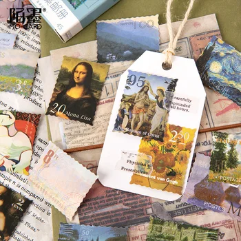 

45Pcs/Pack Vintage Famous Painting Art Sticker DIY Craft Scrapbooking Album Junk Journal Planner Decorative Stickers