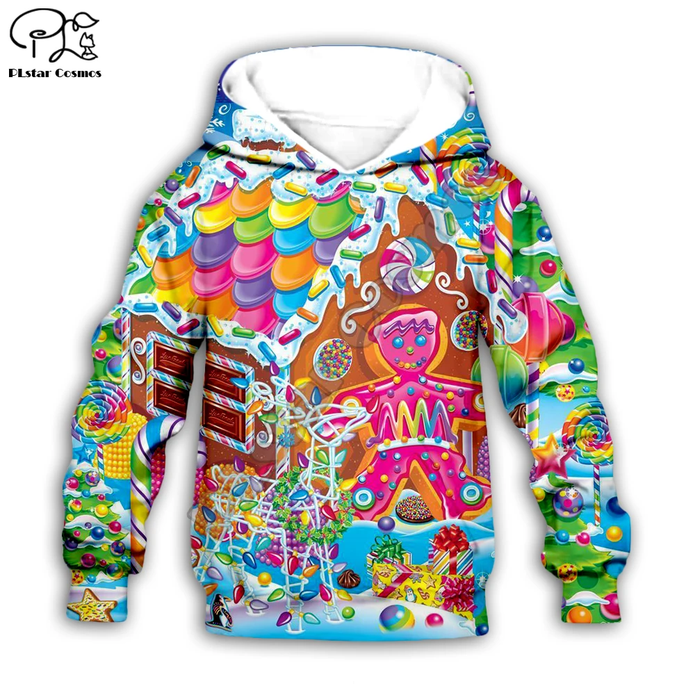 

Kid sets 3D Lisa Frank print cartoon hoodie christmas cookie child baby long sleeve Sweatshirt zipper coat boy girl tshirt Pant