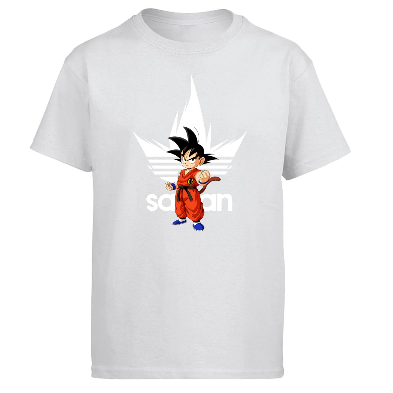 Dragon Ball Z Футболка Мужская Супер Саян Харадзюку Гохан Харадзюку черная футболка Супер Саян летняя футболка с драконом из японского аниме - Цвет: White 5