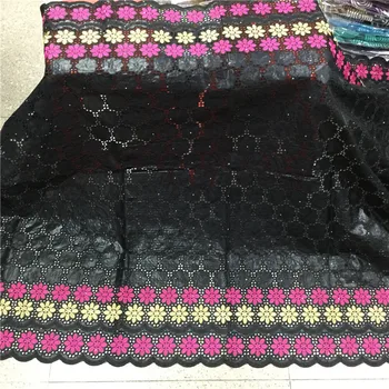 

5 Yards Latest African Bazin Riche Fabric Nigerian High Quality Dry Cotton Lace fabric French Bazin for Woman Dress Party