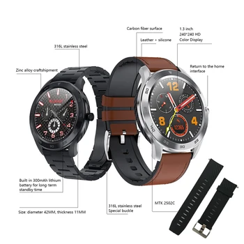 

IP68 Waterproof Bluetooth Call Smart Watch PPG Heart Rate Blood Pressure Monitor Full Screen Touch Sports Fitness Tracker