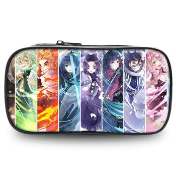 

Demon Slayer: Kimetsu No Yaiba Pencil Bag Teenage Boy Girl Cosmetic Cases Kids School Supplies Stationery Storage Bag Makeup Bag
