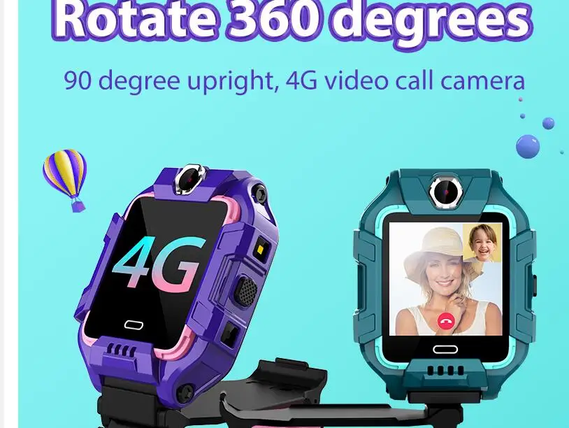 2 шт Y99A дети 4G Смарт часы GPS + WiFi LBS расположение SIM Двойная камера Поворот на 360