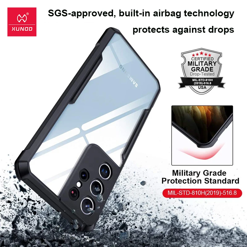 Untuk Galaxy S21 Ultra Casing Xundd Casing Kantung Udara untuk Samsung S21  S22 S20 FE S8 S9 S10 Plus Ultra Casing Ultra Penutup Telepon Bumper  Pelindung|Setengah Dibungkus Kasus| - AliExpress