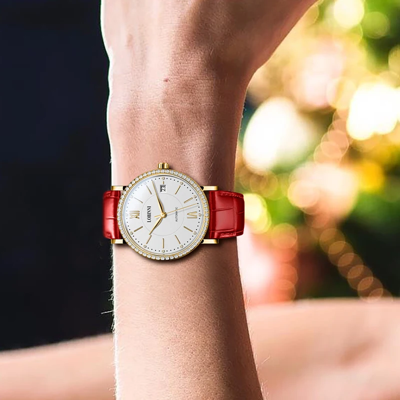  Switzerland LOBINNI Top Luxury Brand Watches Women Sapphire relogio Japan MIYOTA Automatic Mechanic