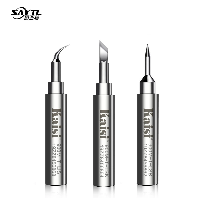 Kaisi 900M-T soldering Iron tips Lead-Free Solder Tips Welding Head for 936 937 Solder Station soldering iron soldering iron tips solder iron kit