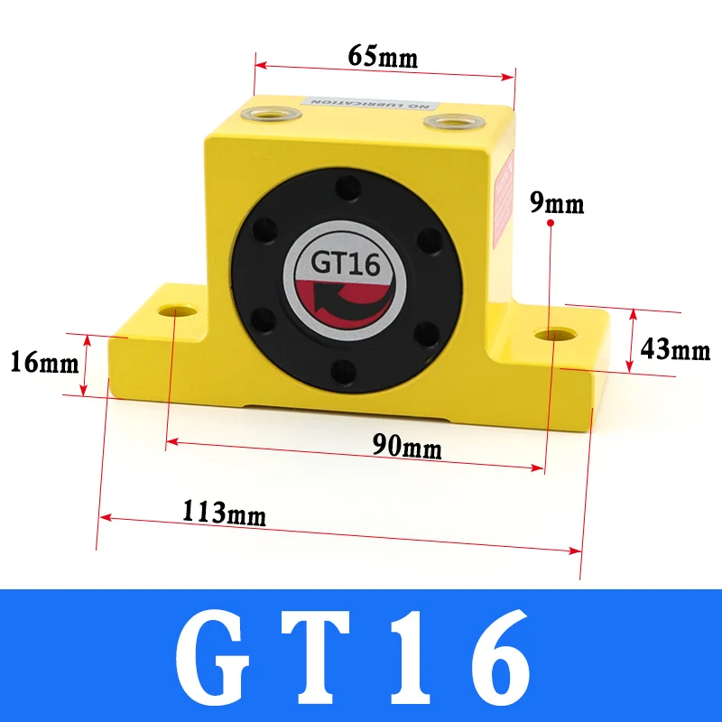 GT4, GT6, GT8, GT10.. промышленный пневматический вибратор осциллятор воздушный роторный турбо-вибратор Feidiwa Тип - Цвет: GT16