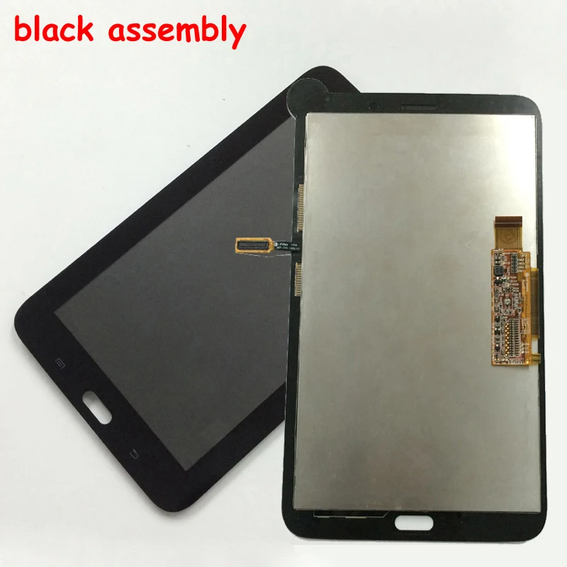 Black Для samsung Galaxy Tab 3 Lite T110 SM-T110 сенсорный экран дигитайзер сенсор стекло+ ЖК-дисплей панель монитор в сборе - Цвет: Black