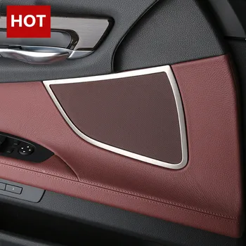 

For BMW 7 Series F01 Inner Front Door Speaker Frame Cover Trim 2010-2015 2pcs