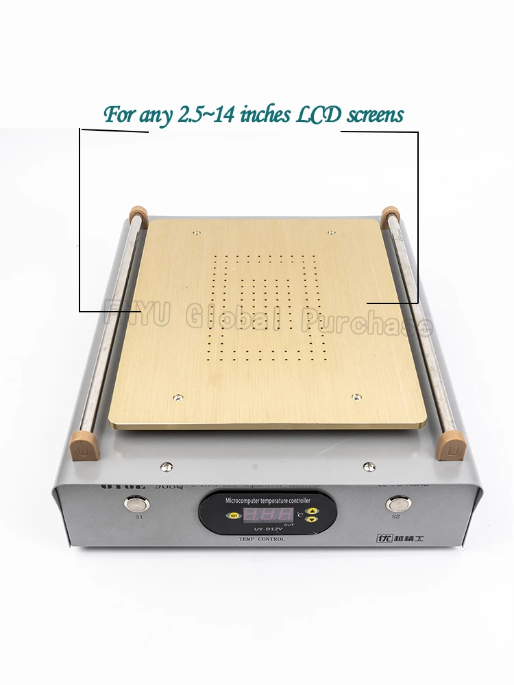 Стекло lcd сенсорный экран Сепаратор UYUE 968Q Встроенный вакуумный насос максимум 14 дюймов мобильный телефон разборка и техническое обслуживание инструменты