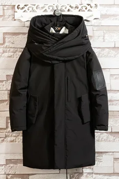 

Fashion Winter Jacket Men brand clothing 2020 New Parka Men Thick Warm Long Coats Men High quality Hooded jacket black