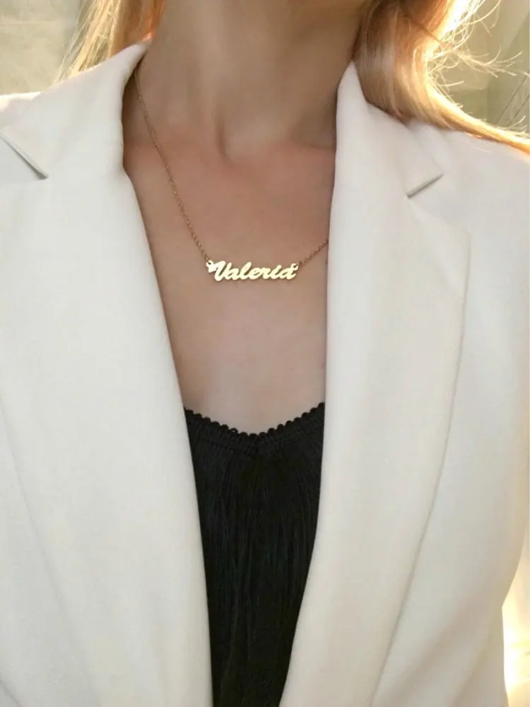 Custom Name Multi layer Necklace Choker 