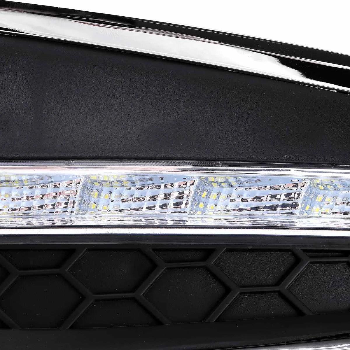 Пара автомобилей-Стайлинг для Volvo S60 V60 2011 2012 2013 светодиодный DRL дневные ходовые огни дневного света с крышкой противотуманной фары аксессуары