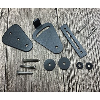 激安 スライディング納屋ドアラッチロック 1 セットステンレス鋼の納屋ドアロックハードウェアポケットドアガレージ小屋木製ゲート黒