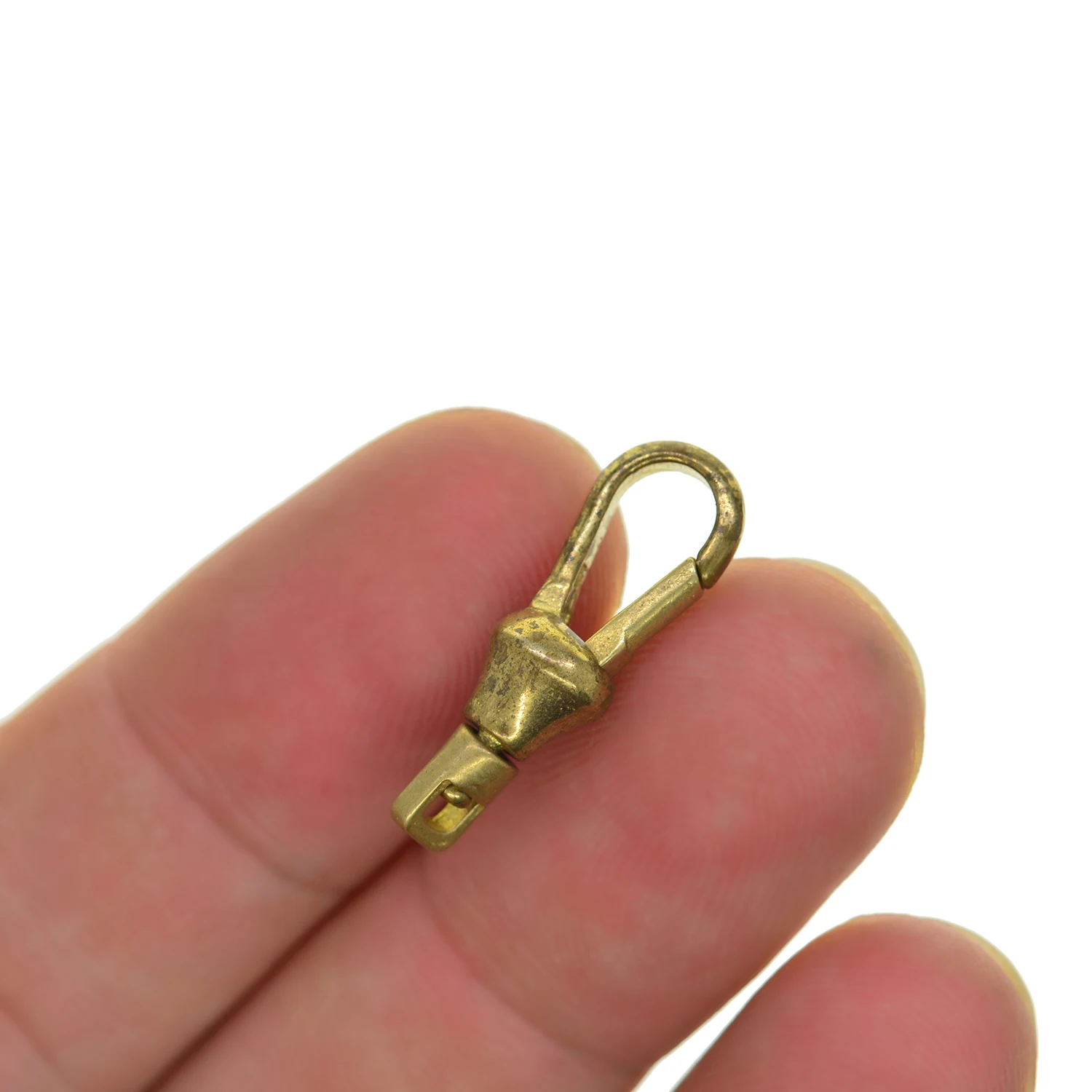 2pcs Korea mini small Solid Brass Pocket Watch Swivel Clip Chain