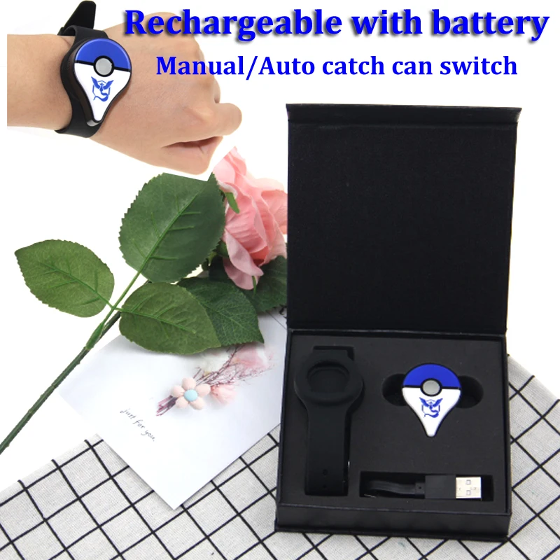 

Hot New Version Auto Catch Bluetooth Bracelet For PokemonGO Plus with Rechargeable battery inside