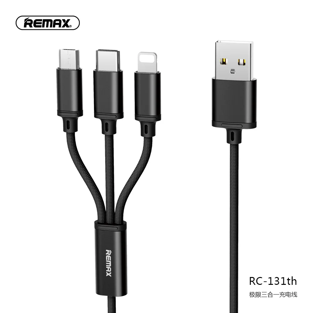 Кабель USB Cafele type-c для быстрой зарядки, плетеная линия данных три в одном для интерфейса Ip Micor Xiaomi huawei