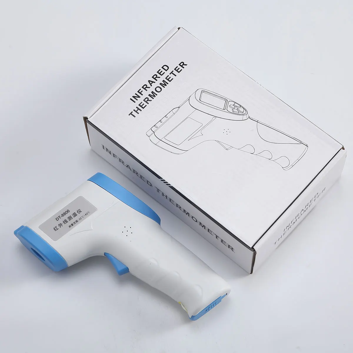 

New Non-contact Digital LCD Thermometer Infrared Forehead Non-touch Convenient Body Temperature Gun Easy to Hold Dropshipping