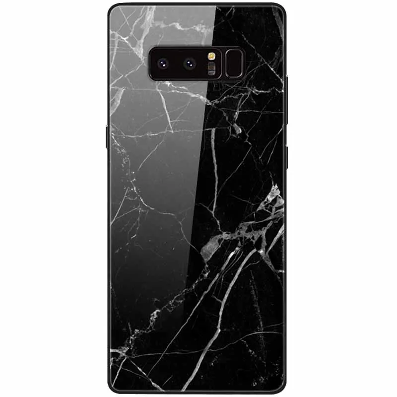 cute phone cases for samsung  Tempered Glass Cover For Samsung Note 8 Case Note9 Hard Protective Funda For Samsung Galaxy Note 10 Plus 9 Cases Luxury Bumper kawaii phone case samsung Cases For Samsung