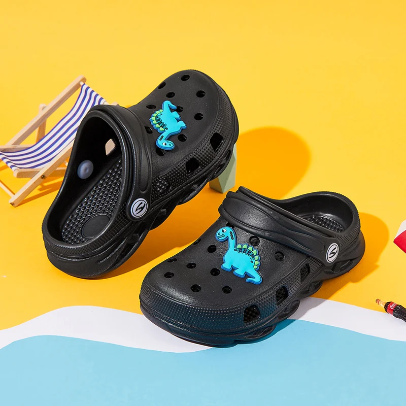 Cartoon Children's Sandals Kids Beach Flip Flop for Boys Girls Summer Mules Clogs Shoes Fashion Soft Slippers Garden Shoes