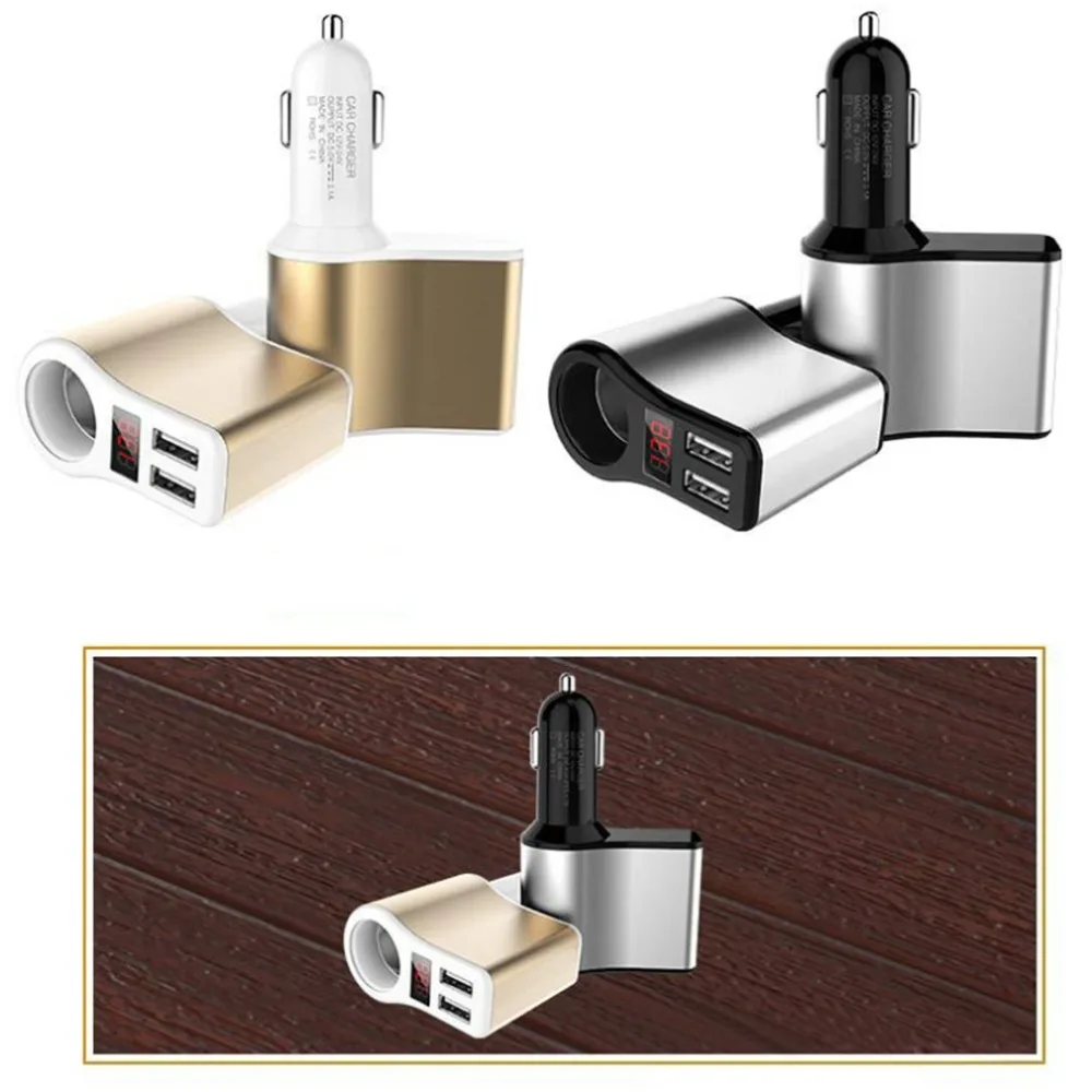 Автомобильный Зарядное устройство прикуриватель 2-Порты USB Зарядное устройство 2.1A Универсальное зарядное устройство