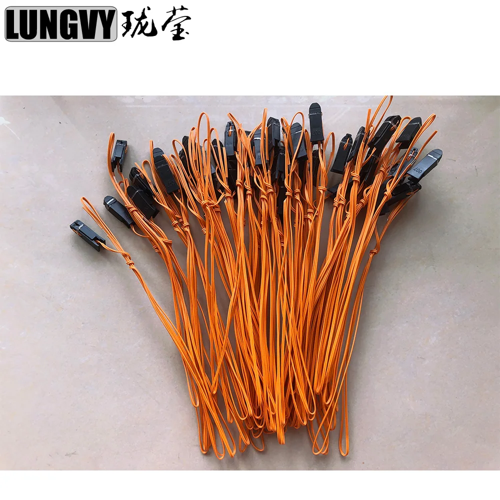 50pcs 1m Copper Wire Orange Color Talon Ignition Wire for Fireworks Firing System Firing Device