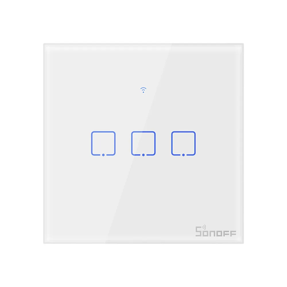 1/2/3 выключатель SONOFF TX серии T0 Wi-Fi электронные выключатели разделены на Wi-Fi Настенные переключатели работы с eWelink Google Home Alexa