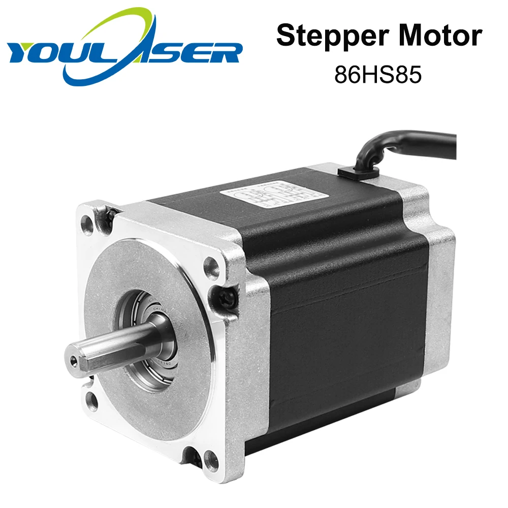 YOULASER Leadshine 2 фазный шаговый двигатель 86HS85 для NEMA34 длина 118 А вал 12 7 мм|Шаговый