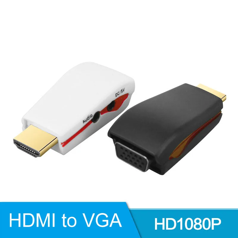 HDMI в VGA конвертер адаптер с аудио кабелем поддержка 1080P для HD tv xbox PS3 PS4 ноутбук ТВ коробка PC проектор VGA кабель