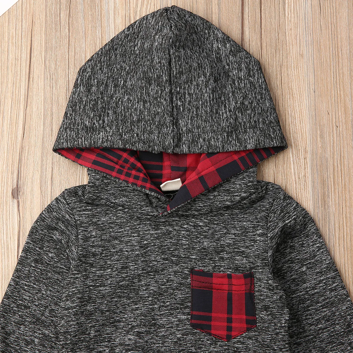 Осенне-зимняя одежда из 2 предметов свитер для новорожденных мальчиков и девочек топы с капюшоном+ длинные штаны, комплект одежды, От 3 месяцев до 3 лет