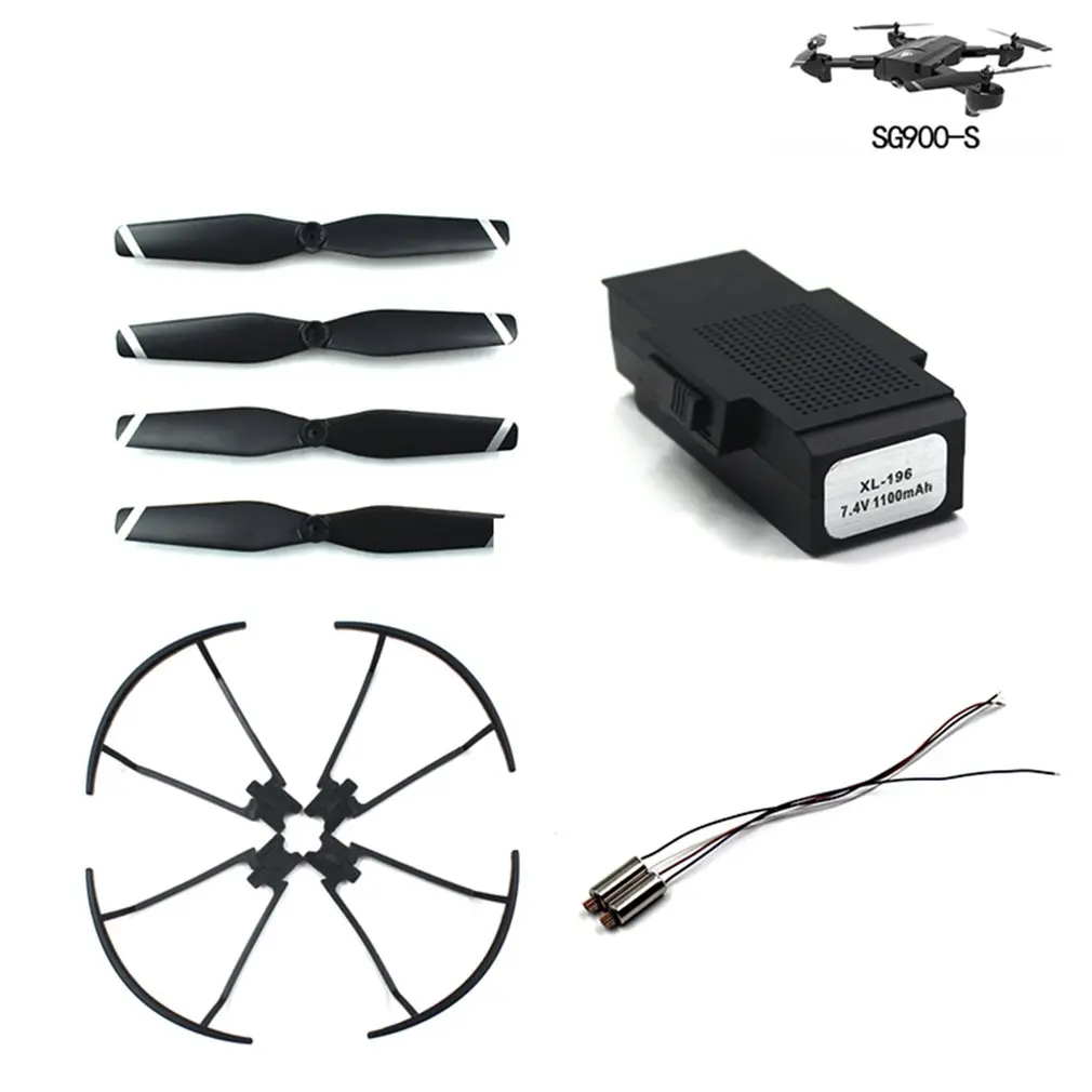 

Hot Wind Blade/Paddle+Protection Ring/Guard Circle+3.7v Motor+3.7V 2200mA Battery For SG900/SG900-S Quadcopter Model Accessories