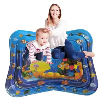

PVC New Inflatable Water Cushion Large Double Layer Baby Inflatable Pat Water Cushion Inflatable Prone Baby Cushion 101 * 80cm