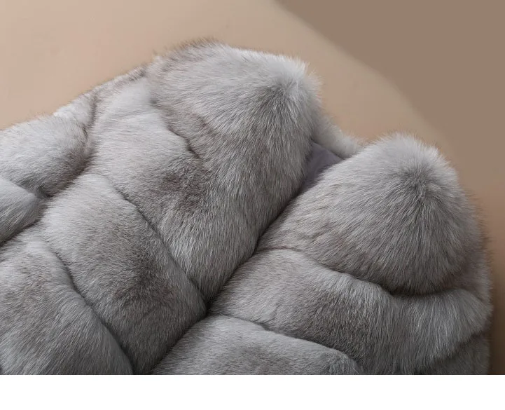 real fur coat ladies winter warm soft natural fox fur jacket high quality women long sleeve real fox fur jacket short parka