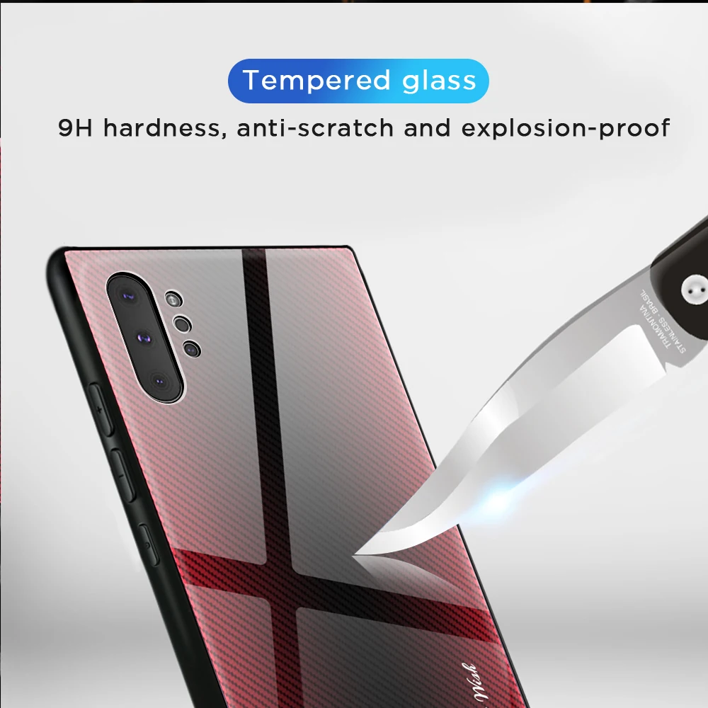 Цвет Стекло чехол для samsung Galaxy A70 A50 A30 A10 A20 A80 A90 S10 5G S8 S9 плюс S10e Note 8 9 10 Pro защитный чехол с полной защитой