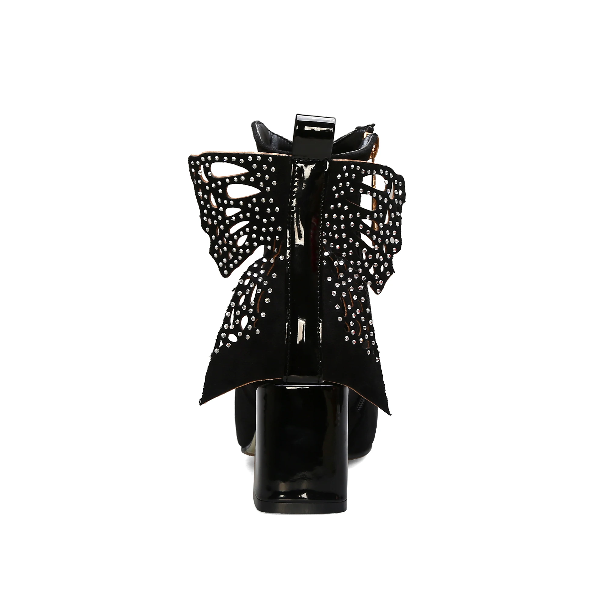 Женские ботильоны из искусственной замши коричневые или черные ботинки на