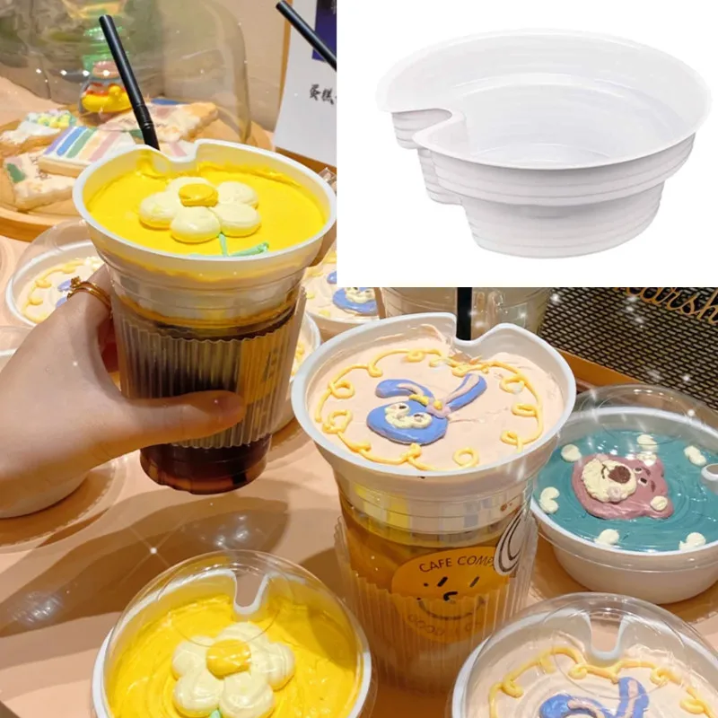 PROD 1005003140479068 50pcs Net red disposable milk tea cake cup thick
with cover juice driking paper cup DIY dessert creative packaging cup
holder