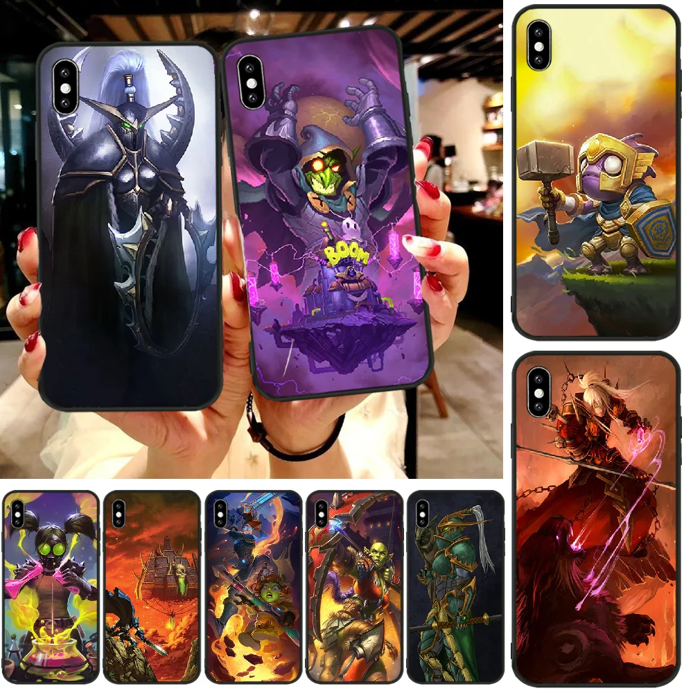 Viviana Hearthstone classic Custom Photo Soft Phone Case For iphone6 6s plus 7 8 X XR XS MAX 11 Pro Max Cover | Мобильные телефоны