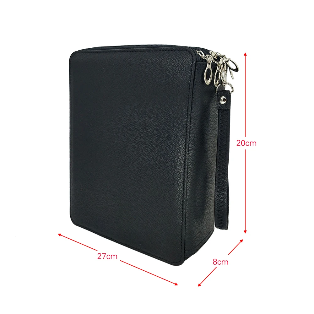 

180 Slots School Color Pencil Case School Bags Pencilcase Extra-Large Capacity Bag PU Leather Zippered Por with Handle Strap