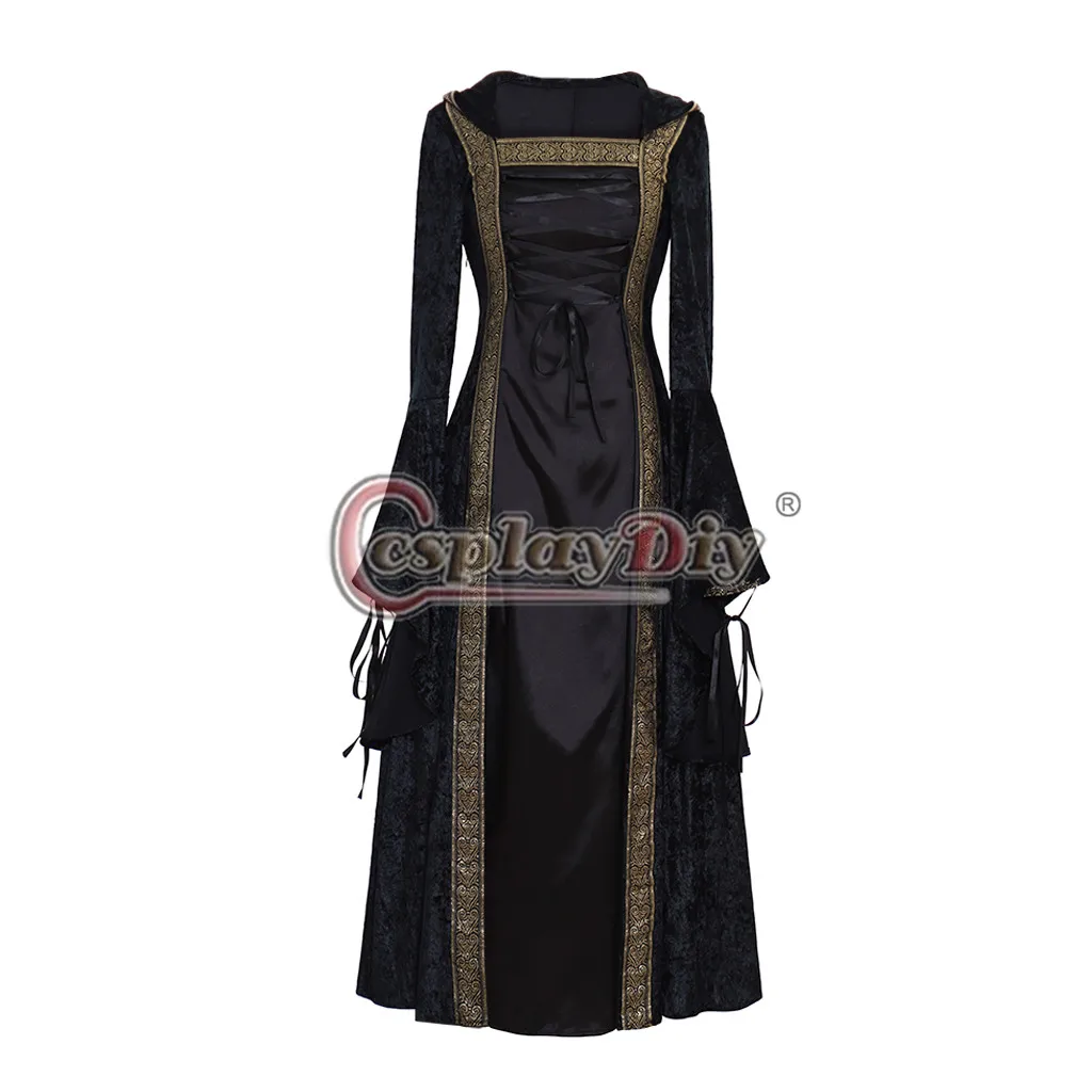 Cosplaydiy Средневековый Ренессанс платье для взрослых викторианская королева принцесса Хэллоуин платье L320