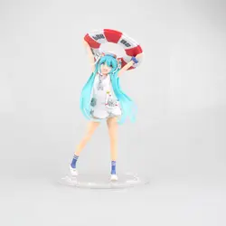 17 см Hatsune Miku летняя одежда Ver. ПВХ фигурка Коллекционная кукла модель игрушки кукла для детей