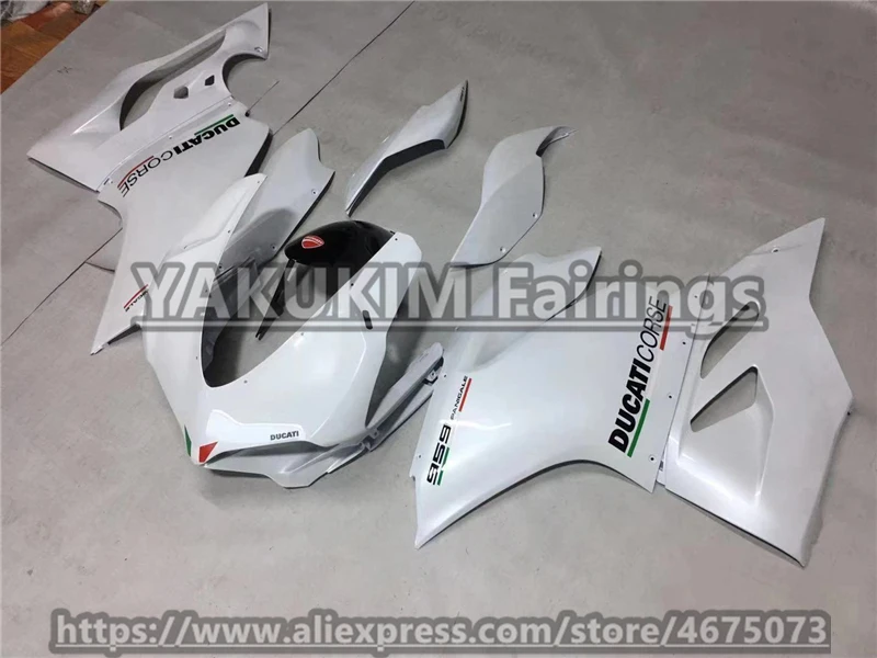 Обтекатели на мотоцикл для поездок на мотоцикле Ducati 1299 959 Panigale ABS литьем под давлением полный комплект кузовных деталей комплект белого цвета на заказ