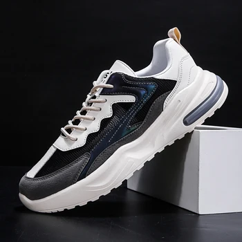 

Men Casual Shoes Breathable Mesh Sneakers Zapatos de Hombre Sweat-Absorbant Cold-Adhesive Comfortable New Trend Male Footwear