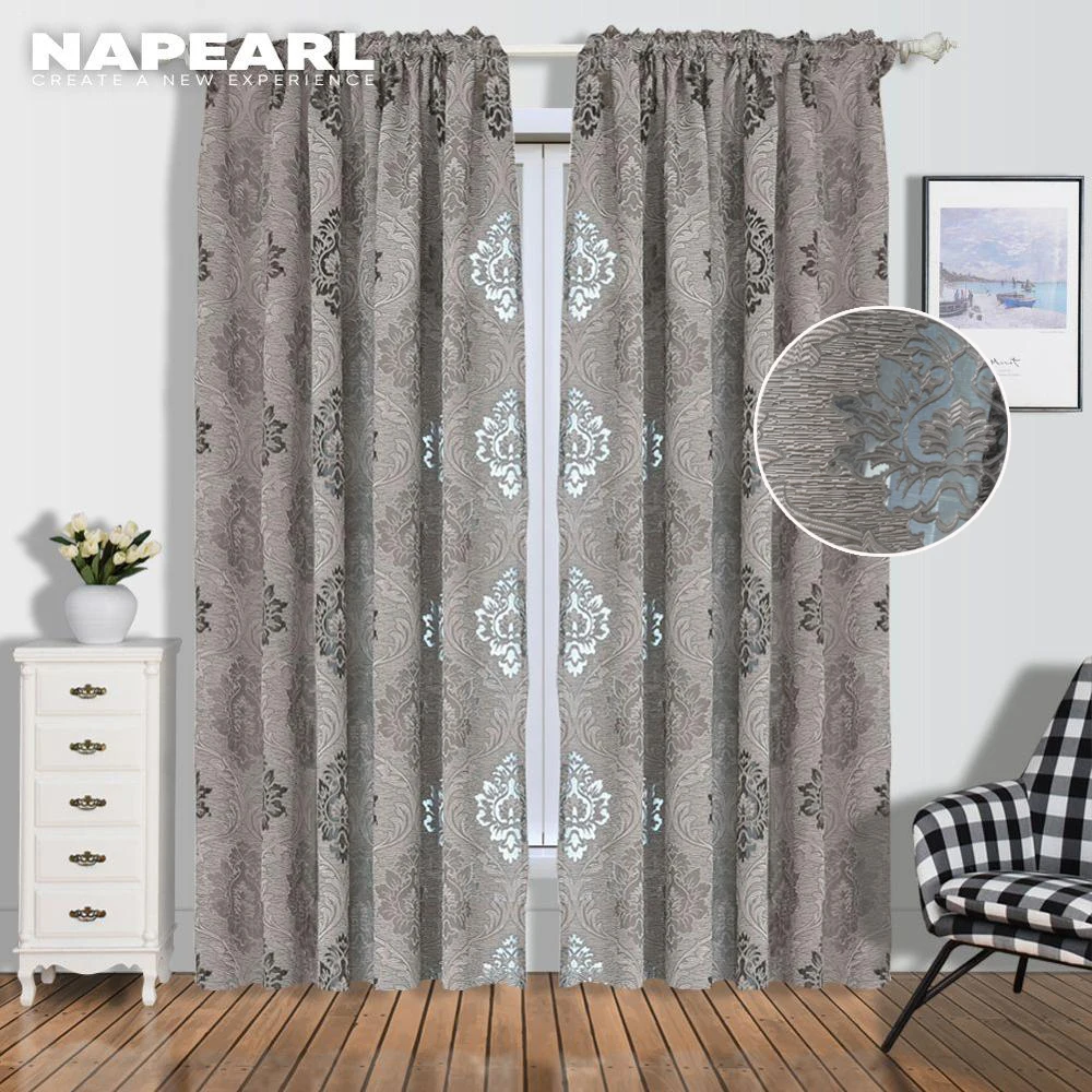 1-PC-NAPEARL-European-Style-Jacquard-Curtain-Fabrics-for-Window-Balcony ...